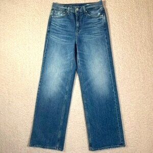 AYR Womens Wide Leg Jeans Secret Sauce Comfort Stretch Size 28S Boho Coastal Lux